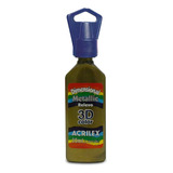 Tinta Dimensional Relevo 3d 35ml Metálico - Acrilex Cor 556 Bronze