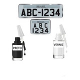 Tinta E Retoque Automotiva Placa Carro, Moto,vans,