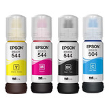 Tinta Epson Original L3250 L3210 L3150 L3110 - Kit 4 Cores