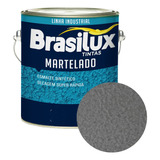 Tinta Esmalte Martelado 3,6l Metal Barco Motor Brasilux
