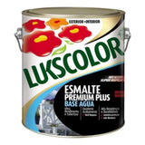 Tinta Esmalte Sintetico Base Agua 3,6 Lukscolor Branco Fosc
