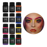 Tinta Facial Liquida 25ml Caixa 12un Cores Sortida Colormake