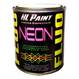 Tinta Fluorescente (neon) Automotiva - 900ml + 350g . Flakes