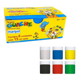 Tinta Guache - Estojo Com 06 Cores - Pote De 15ml