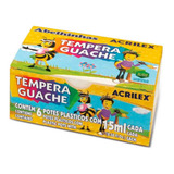Tinta Guache 6 Cores 15ml Kit C/ 3 Caixinhas Acrilex