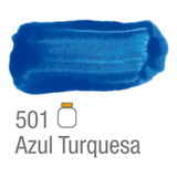 Tinta Guache Acrilex Tempera Guache 250ml Escolar Unidade Cor 501 Azul Turquesa