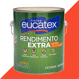 Tinta Latex Eucatex Rendimento Extra Vermelho