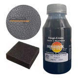 Tinta P/ Couro Preto Fosco Restaurar Banco Carro Sofá 250ml