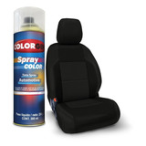 Tinta Para Couro Em Spray 300ml Preto Fosco