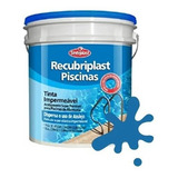 Tinta Para Piscina Azul Impermeabilizante 3,6l Recubriplast