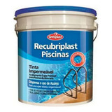 Tinta Para Piscina Azul Impermeabilizante 3,6l Recubriplast