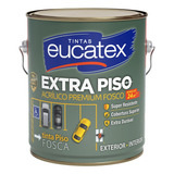 Tinta Para Piso, Calçada, Quadra Premium 3,6l Eucatex- Cores Cor Amarelo Demarcaçao