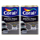 Tinta Pinta Premium Piso 18 Litros Coral Escolha Cor Kit 2
