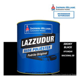 Tinta Poliéster Preto Ebony Black Nacional Lazzudur 900ml