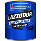 Tinta Poliester Preto Vulcano Liso Fiat Lazzuril - 900ml