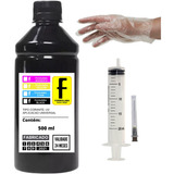 Tinta Preta 500ml Recarga Cartucho Impressora Temos Litro