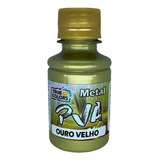 Tinta Pva Metal Colorido 100ml - True Colors - Pronto Cor Ouro Velho - 7993