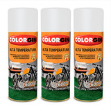Tinta Spray Alta Temperatura 600 °c Tubo 350ml Kit 3