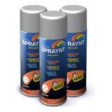 Tinta Spray Aluminio Roda Caixa 3 Und Uso Geral Seca Rápido