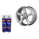 Tinta Spray Auto. Hiper Prata Momo + Verniz + Primer 300 Ml