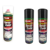 Tinta Spray Automotiva 2 Black Piano Pu 300ml + 1 Verniz