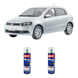 Tinta Spray Automotiva Prata Sargas Vw + Verniz 300ml