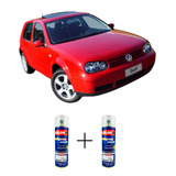 Tinta Spray Automotiva Vermelho Tornado Vw + Verniz 300ml