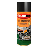 Tinta Spray Colorgin Alta Temperatura 722 Preto Fosco