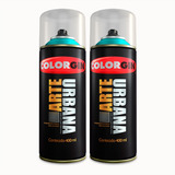 Tinta Spray Colorgin Arte Urbana Multiuso 400ml Kit C/2 Und