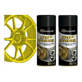 Tinta Spray Envelopamento Cor Amarelo Líquido 02 Unidades