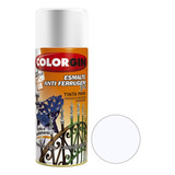 Tinta Spray Esmalte Anti Ferrugem Branco Brilhante 350ml