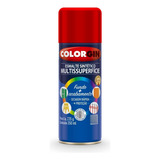 Tinta Spray Esmalte Sintético Multissuperfícies Colorgin Cor Vermelho