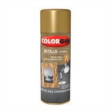 Tinta Spray Metallik Colorgin Efeito Metalizado Dourado