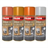 Tinta Spray Metallik Colorgin Efeito Metalizado Várias Core