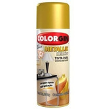Tinta Spray Metallik Ouro 350ml - Colorgin