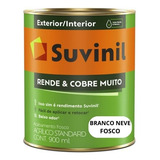 Tinta Suvinil Acrilica 900ml Branco Fosco Parede Pequena 1/4