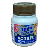 Tinta Tecido Metálica - Branco Metálico-562- Acrilex - 37 Ml