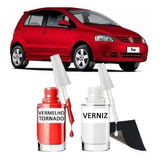 Tinta Tira Risco Automotivo Volkswagen Fox Vermelho Tornado