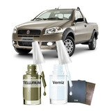 Tinta Tira Risco Fiat Strada Cabine Plus 17 Cinza Tellurium