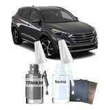 Tinta Tira Risco Hyundai Tucson Gls 2017 Cinza Titanium