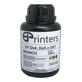 Tinta Uv Branca Para Impressora De Pelicula De Unha 250 Ml