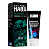 Tintura Kert Cosméticos Keraton Hard Colors Tonalizante Tom Diesel Green X 100g