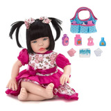 Tipo Boneca Bebê Baby Real Reborn Realista + Bolsinha Bebê
