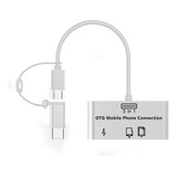 Tipo De Conexão De Telefone Celular Otg 3 Em 1 C/micro Usb H