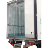 Tira Cortina Pvc Cristal Polar Lisa 20cm X 2,10m + Pendural