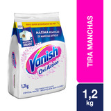 Tira Manchas Vanish Em Pó Crystal White Oxi Action Para Roupas Brancas Refil 1,2kg