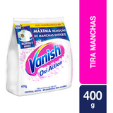 Tira Manchas Vanish Em Pó Crystal White Oxi Action Para Roupas Brancas Refil 400g