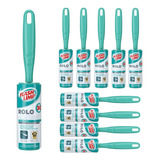 Tira Pelo Roupa Rolo Adesivo Rolinho C/ 30 Folhas Kit 10 Pc