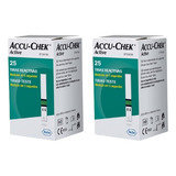 Tiras Accu-chek Active 50 Testes Fitas Para Medir Glicemia 