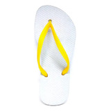 Tiras Correias Cabresto Slim Amarela Tipo Havaianas 3un